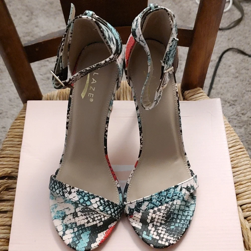 Snake Multi Color Heels - Picture 2 of 5